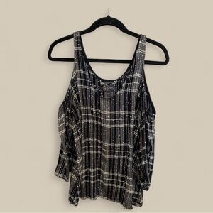 Shyanne Western Blouse for Women Black with Gold